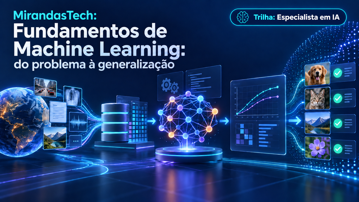Machine Learning de verdade: problemas, paradigmas e generalização