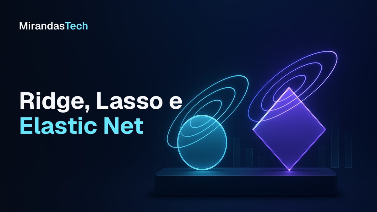 Capa: um disco ciano e um losango violeta de vidro sobre um pedestal, cada um tocado por anéis elípticos de luz