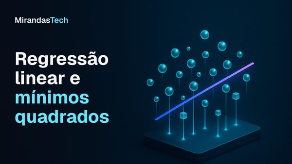 Capa: pontos luminosos sobre uma base e uma reta ajustada atravessando a nuvem